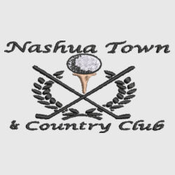 Nashua Town & Country Club - Ladies Dri FIT Vertical Mesh Polo - Black Design