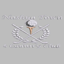 Nashua Town & Country Club - Women's 3-Stripes Double Knit Full-Zip - White Design
