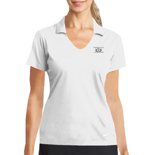 Nashua Town & Country Club - Ladies Dri FIT Vertical Mesh Polo - Black Thumbnail