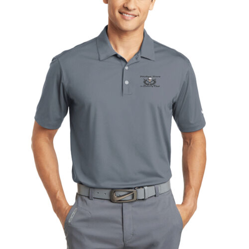 Nashua Town & Country Club - Dri FIT Vertical Mesh Polo - Black Thumbnail