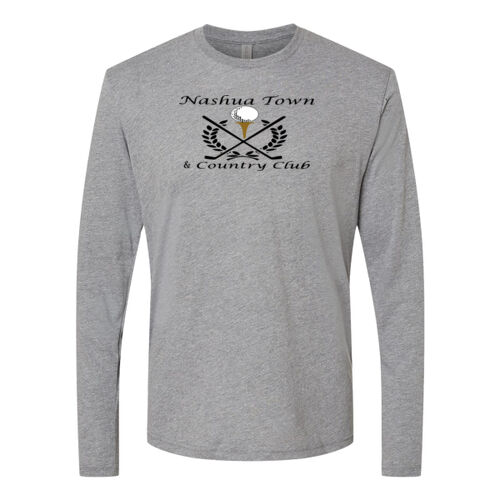 Nashua Town & Country Club - Triblend Long Sleeve Crew - Black Thumbnail