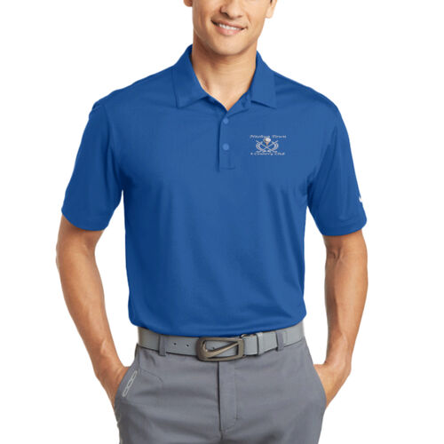 Nashua Town & Country Club - Dri FIT Vertical Mesh Polo - White Thumbnail