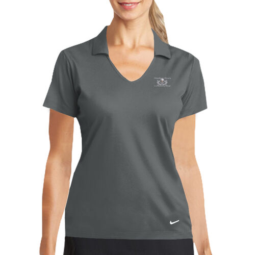 Nashua Town & Country Club - Ladies Dri FIT Vertical Mesh Polo - White Thumbnail
