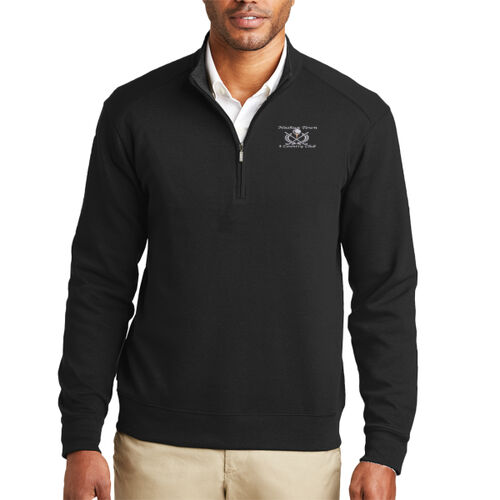 Nashua Town & Country Club - Interlock 1/4 Zip - White Thumbnail