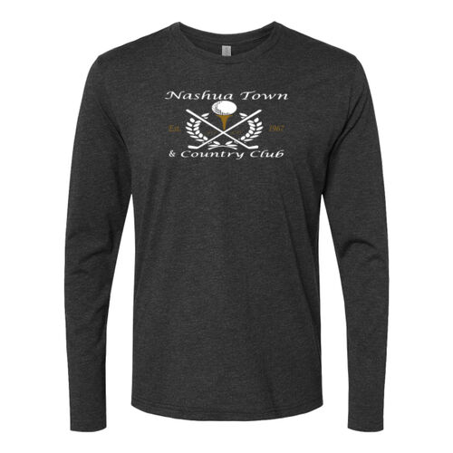 Nashua Town & Country Club - Triblend Long Sleeve Crew - White Thumbnail